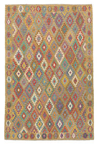  Kilim Afghan Old Style Rug 202X304 Authentic
 Oriental Handwoven Brown/Dark Brown (Wool, Afghanistan)