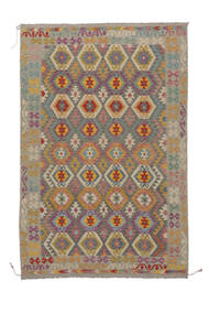  Oriental Kilim Afghan Old Style Rug Rug 200X300 Brown/Orange (Wool, Afghanistan)