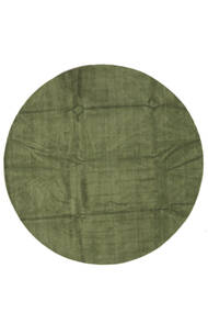  Handloom - Secondary Rug Ø 300 Modern Round White/Creme/Dark Green Large (Wool, India)