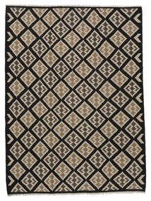  Kilim Rug 214X285 Authentic
 Oriental Handwoven Black/Brown (Wool, Persia/Iran)