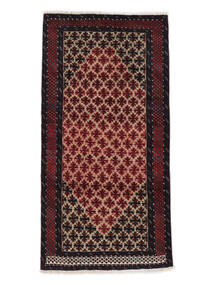  Oriental Baluch Rug 102X198 Black/Dark Red (Wool, Persia/Iran)