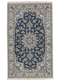  Nain Rug 123X203 Authentic
 Oriental Handknotted Black/White/Creme (Wool, Persia/Iran)