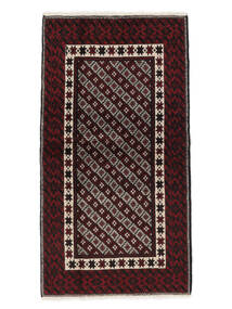  Persian Baluch Rug 102X188 Black/Brown (Wool, Persia/Iran)