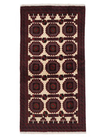 Baluch Rug 101X194 Authentic
 Oriental Handknotted Black/Orange (Wool, )