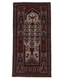  Baluch Rug 98X190 Authentic
 Oriental Handknotted Black/Brown (Wool, )