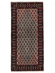  Oriental Baluch Rug Rug 90X188 Black/Brown (Wool, Persia/Iran)