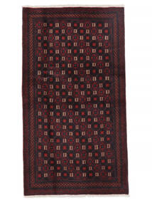  Persian Baluch Rug Rug 95X174 Black/Dark Red (Wool, Persia/Iran)