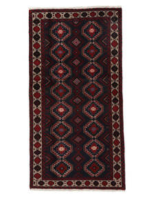  Persian Baluch Rug 92X176 Black/Dark Red (Wool, Persia/Iran)