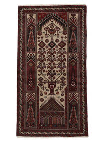  Baluch Rug 100X186 Authentic
 Oriental Handknotted Black/Brown (Wool, )
