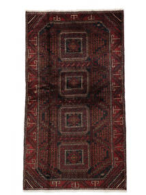  Baluch Rug 106X186 Authentic
 Oriental Handknotted Black/Dark Red (Wool, )