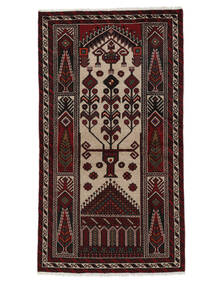  Baluch Rug 102X184 Authentic
 Oriental Handknotted Black/Brown (Wool, )