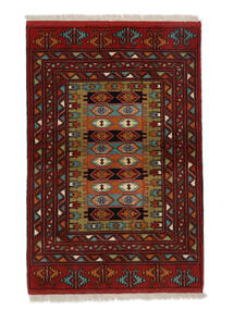  Persian Turkaman Rug 84X125 Black/Dark Red (Wool, Persia/Iran)
