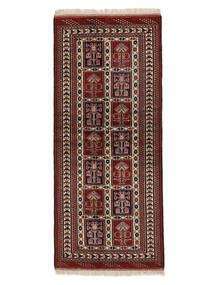  81X189 Turkaman Rug Runner
 Rug Black/Dark Red Persia/Iran 