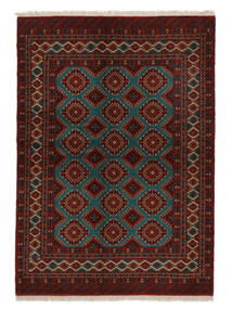  Turkaman Rug 140X195 Authentic
 Oriental Handknotted Black/White/Creme (Wool, Persia/Iran)