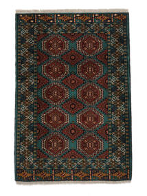  Turkaman Rug 102X147 Authentic
 Oriental Handknotted Black/White/Creme (Wool, Persia/Iran)