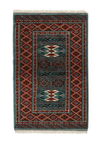  Turkaman Rug 84X128 Authentic
 Oriental Handknotted Black/White/Creme (Wool, Persia/Iran)