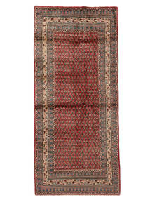  Sarouk Mir Rug 101X225 Authentic
 Oriental Handknotted Runner
 White/Creme/Dark Brown (Wool, Persia/Iran)