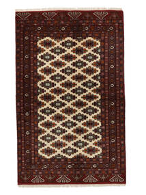  Oriental Turkaman Rug 138X216 Black/Orange (Wool, Persia/Iran)