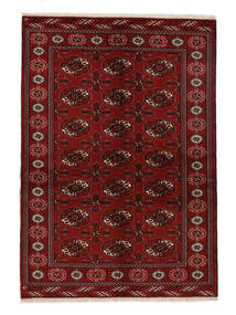  Turkaman Rug 138X196 Authentic
 Oriental Handknotted Black/White/Creme (Wool, Persia/Iran)