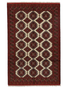  Turkaman Rug 157X240 Persian Wool Black/Dark Red Small 