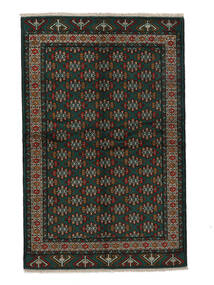  Turkaman Rug 153X237 Persian Wool Rug Black/Dark Red Small Rug 