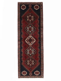  Persian Qashqai Rug 102X303 Runner
 Black/Dark Red (Wool, Persia/Iran)