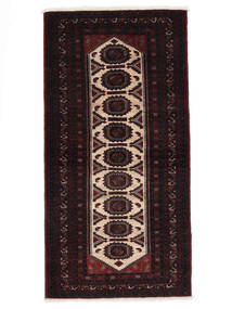Authentic
 Rug Baluch Rug 106X208 Black/Brown (Wool, Persia/Iran)