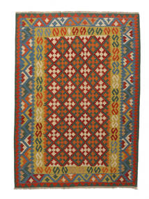  Kilim Rug 207X288 Authentic
 Oriental Handwoven Brown/Dark Red (Wool, )