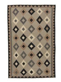  Kilim Rug 195X306 Authentic
 Oriental Handwoven Brown/Black (Wool, )