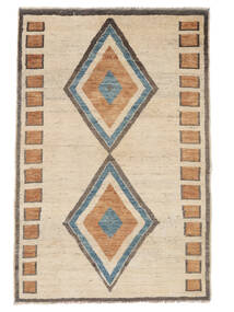  Moroccan Berber - Afghanistan Rug 112X170 Authentic
 Modern Handknotted Light Brown/White/Creme (Wool, Afghanistan)
