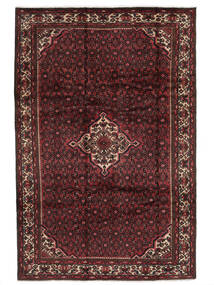  Oriental Hosseinabad Rug 197X300 Black/Dark Red (Wool, Persia/Iran)