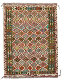  Kilim Afghan Old Style Rug 145X192 Authentic
 Oriental Handwoven Dark Brown/Light Brown (Wool, Afghanistan)