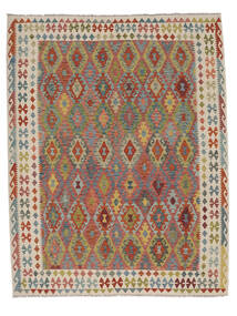  Kilim Afghan Old Style Rug 257X331 Authentic
 Oriental Handwoven Dark Brown/White/Creme Large (Wool, Afghanistan)