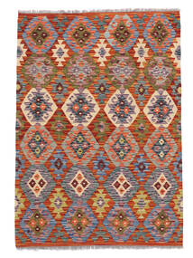  Kilim Afghan Old Style Rug 103X147 Authentic
 Oriental Handwoven Dark Brown/White/Creme (Wool, Afghanistan)