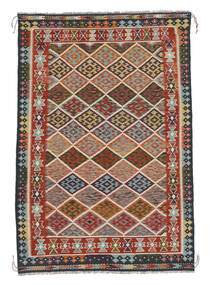 Kilim Afghan Old Style Rug 193X290 Dark Red/Brown (Wool, Afghanistan)