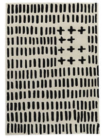 Count Down 160X230 Off White/Black Wool Rug Rug 