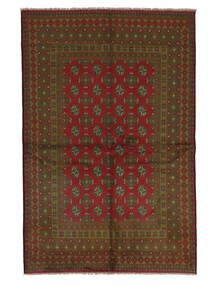  Oriental Afghan Fine Rug Rug 158X242 Black/Dark Red (Wool, Afghanistan)