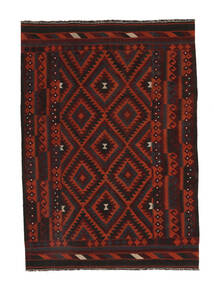  Afghan Vintage Kilim Rug 212X296 Authentic
 Oriental Handwoven Black/White/Creme (Wool, Afghanistan)