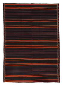 Afghan Vintage Kilim Rug 267X377 Authentic
 Oriental Handwoven Black/Dark Red Large (Wool, Afghanistan)