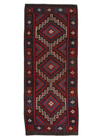  Afghan Vintage Kilim Rug 163X408 Authentic Oriental Handwoven Runner White/Creme/Dark Purple (Wool, Afghanistan)