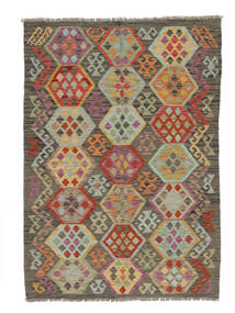  Kilim Afghan Old Style Rug 131X185 Authentic
 Oriental Handwoven Dark Brown/Dark Green (Wool, Afghanistan)