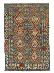  Kilim Afghan Old Style Rug 123X175 Authentic
 Oriental Handwoven Dark Green/White/Creme (Wool, Afghanistan)