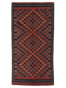 139X276 Afghan Vintage Kilim Rug Rug Oriental Black/Dark Red (Wool, Afghanistan)