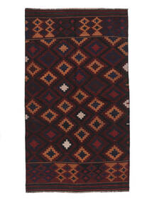 134X237 Afghan Vintage Kilim Rug Rug Oriental Black/Dark Red (Wool, Afghanistan)