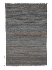 Kilim Modern Rug 102X154 Wool Rug Dark Grey/Black Small Rug 