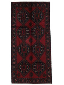  Baluch Rug 132X270 Authentic
 Oriental Handknotted Black (Wool, )
