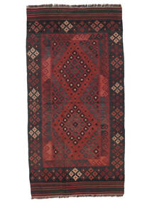  Afghan Vintage Kilim Rug 92X180 Authentic Oriental Handwoven Runner Black/Dark Brown (Wool, Afghanistan)
