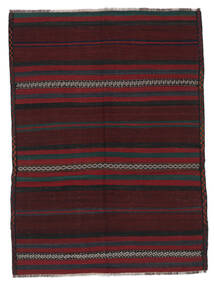 Afghan Vintage Kilim Rug Rug 134X181 Black/Dark Red (Wool, Afghanistan)