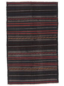  Afghan Vintage Kilim Rug 134X211 Authentic
 Oriental Handwoven Black/Dark Red (Wool, )