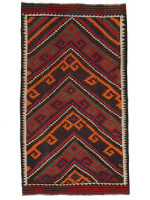  165X292 Afghan Vintage Kilim Rug Rug Black/Dark Red Afghanistan 